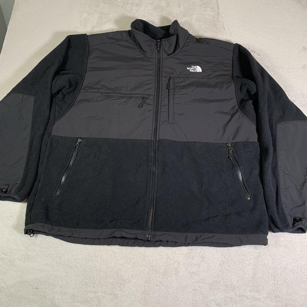 Vintage The North Face Denali Jacket Mens 2XL Black Fleece Full Zip Polartec XXL